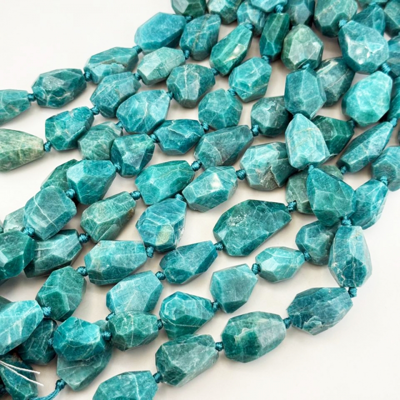 Бусины Амазонит размер бусин 14,5*22,7мм натуральный камень