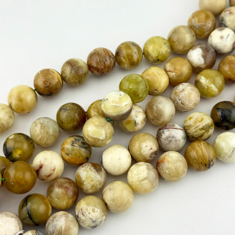 Бусины Опал желтый размер 16мм натуральный камень