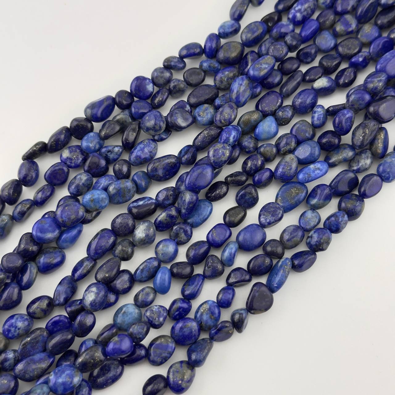 Бусины Лазурит размер 7*8мм натуральный камень